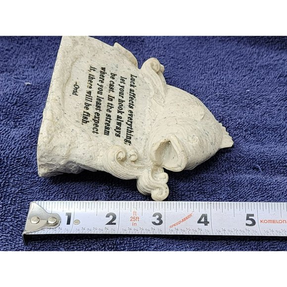 For Fishermen Luck Affects Everything By Ovid‎ Fish Statue Made By Novelty Inc - Picture 10 of 10